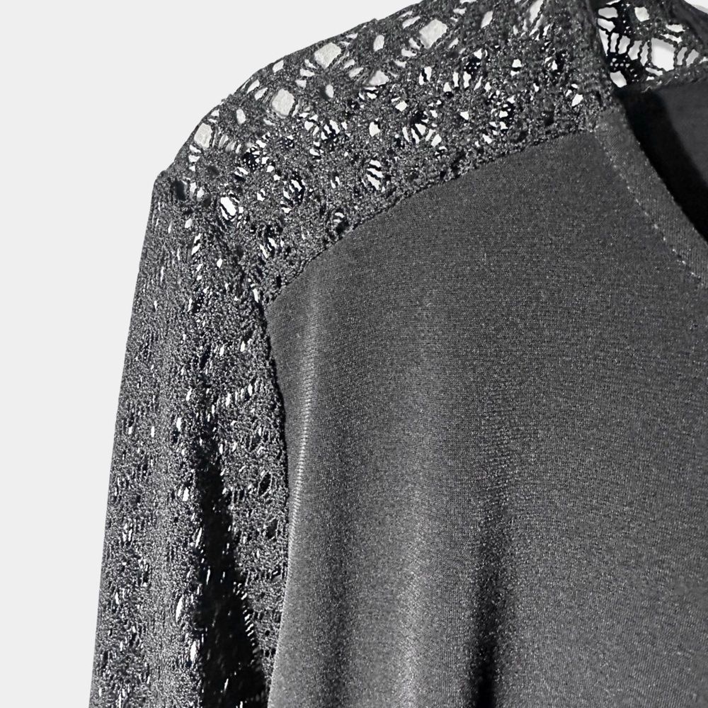 Micheal Kors Little Black Dress with Lace Sleeves